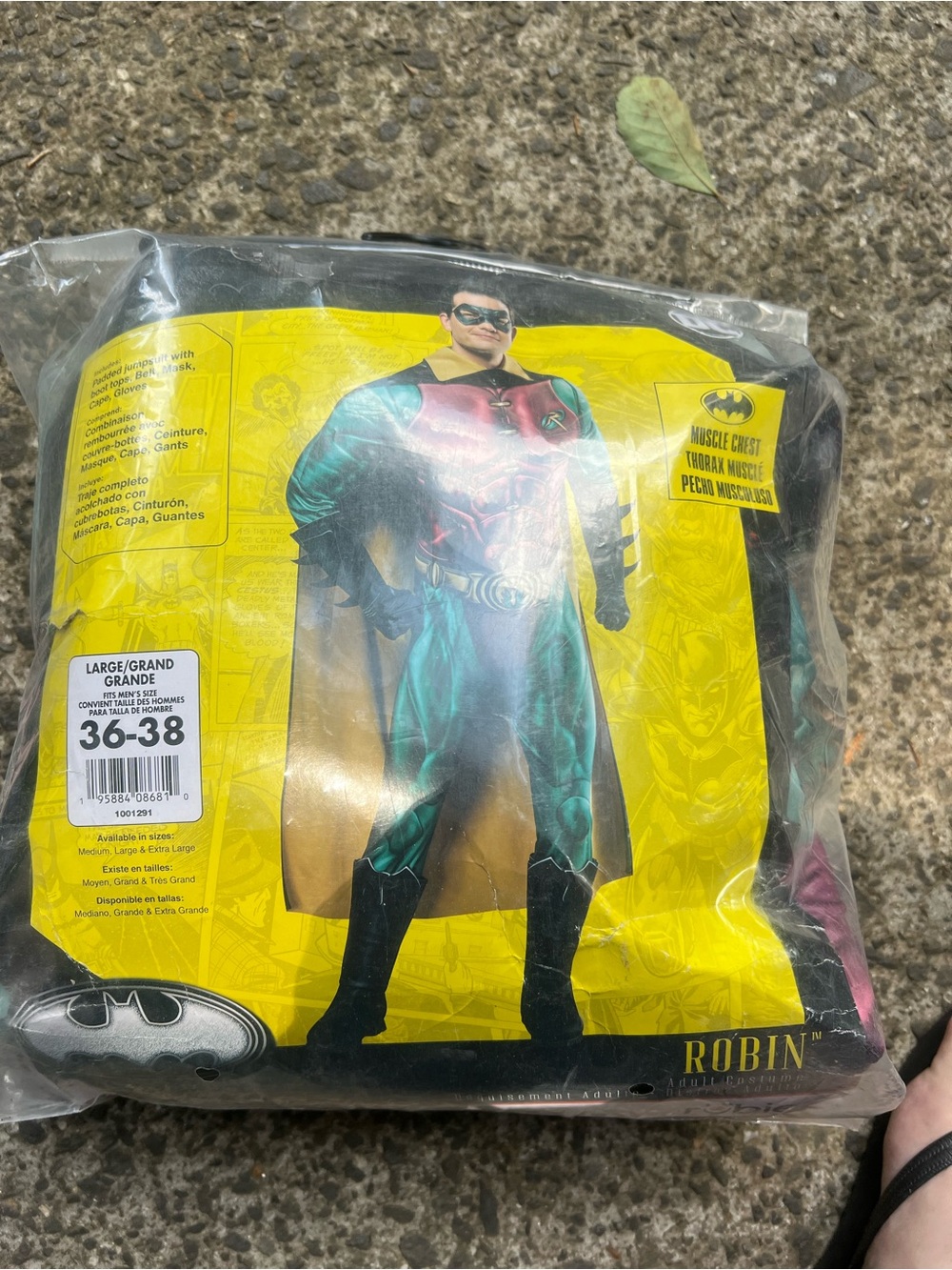 DC Robin Adult  Costume - Red and Green Superhero Outfit by Rubies